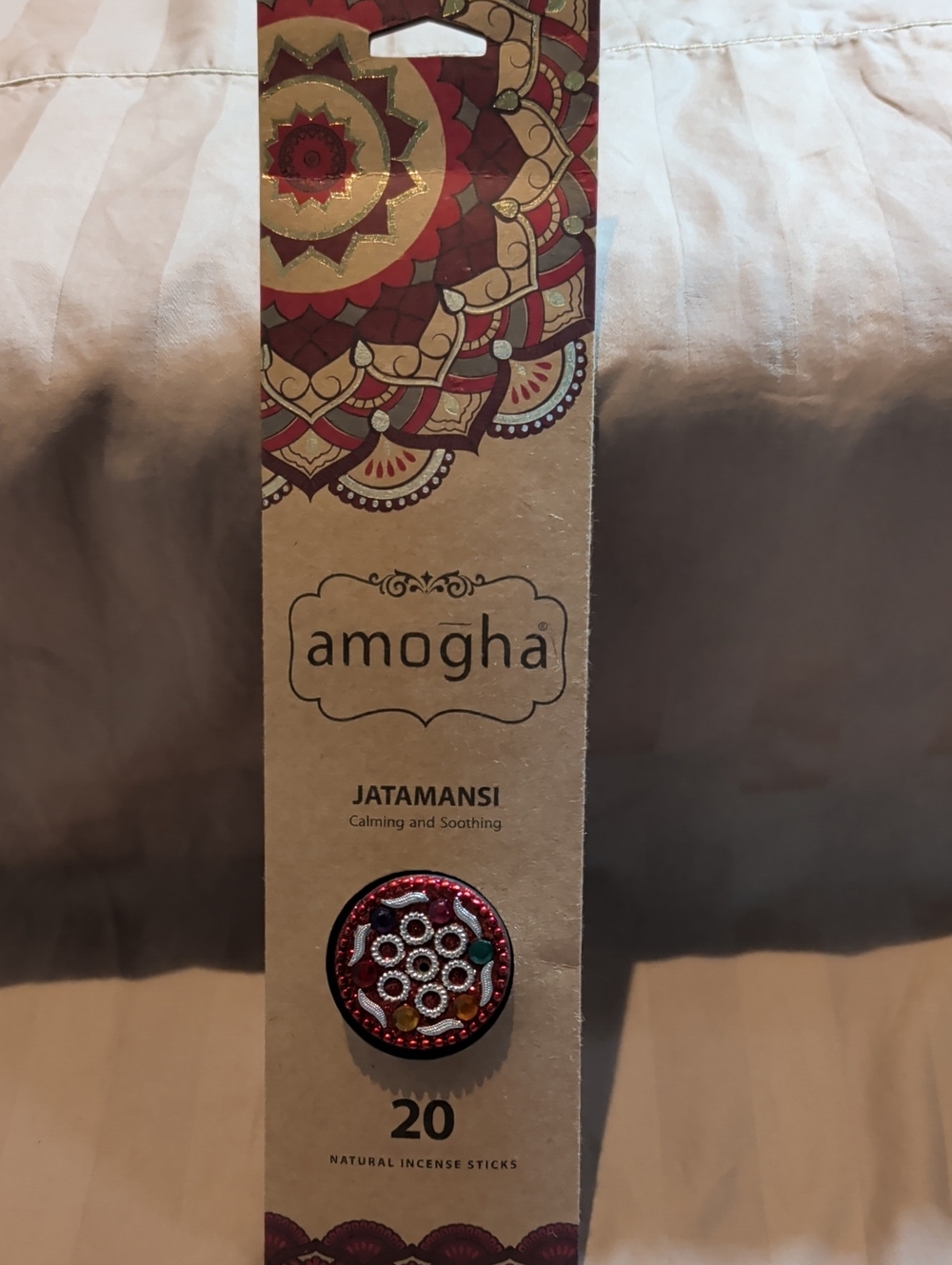 Jatamansi Incense Sticks – Red & Gold Packaging (20 Sticks)